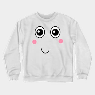 Cute Halloween Ghost Face Crewneck Sweatshirt